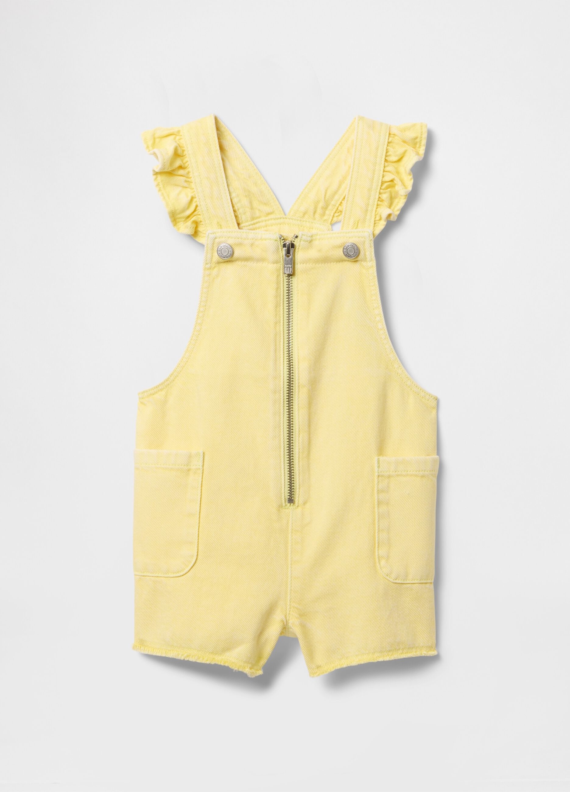 Yellow Cotton and Lyocell Overalls