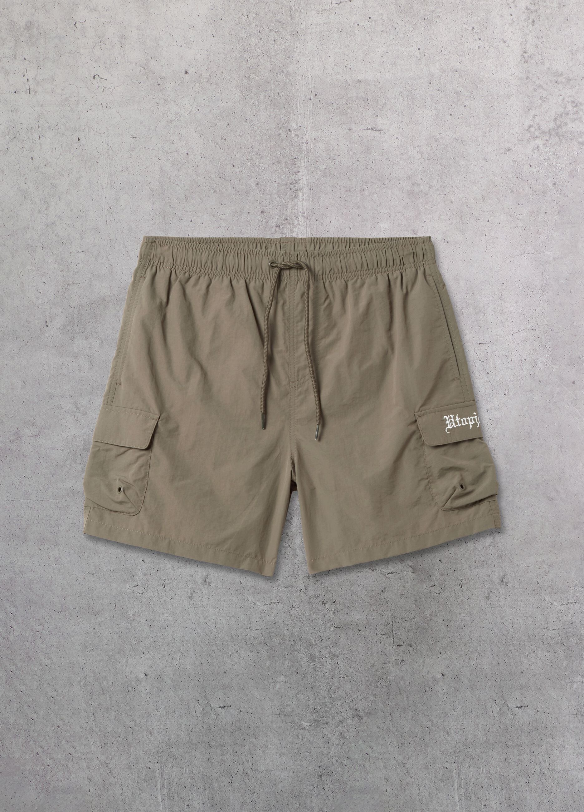 Cargo Swim Shorts Military Green