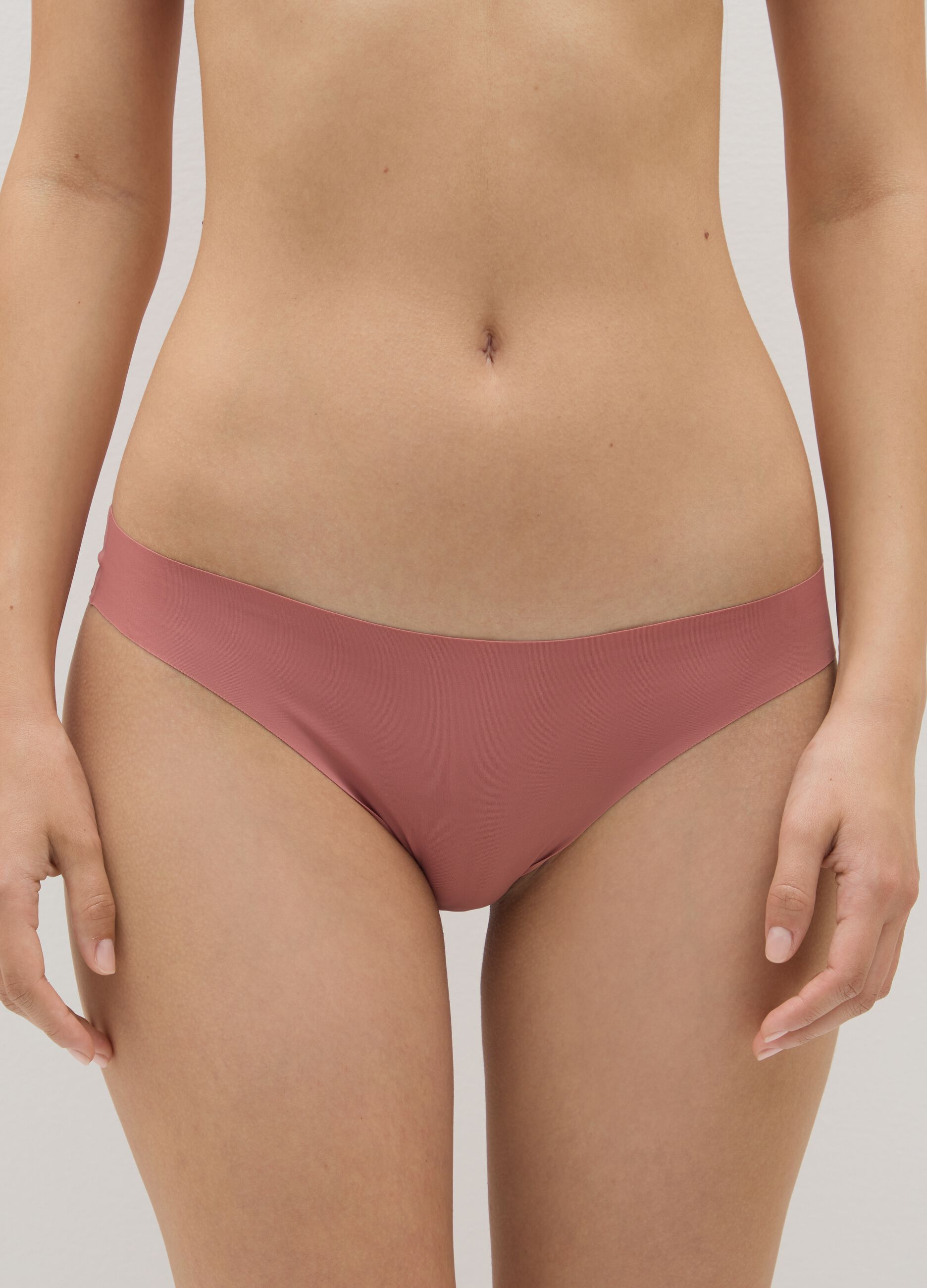 Regular Fit Pink Fabric Briefs