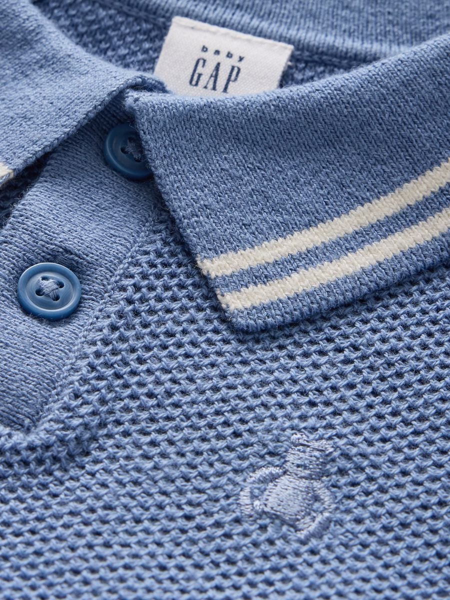 Blue Cotton T-Shirt and Shorts Set_2