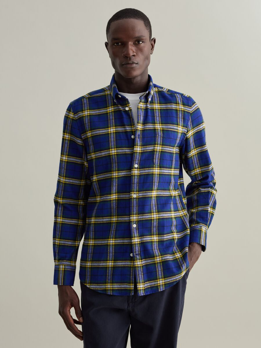 Flannel shirt with check pattern_0