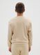 Boys' beige pure cotton sweatshirt with relaxed fit_1