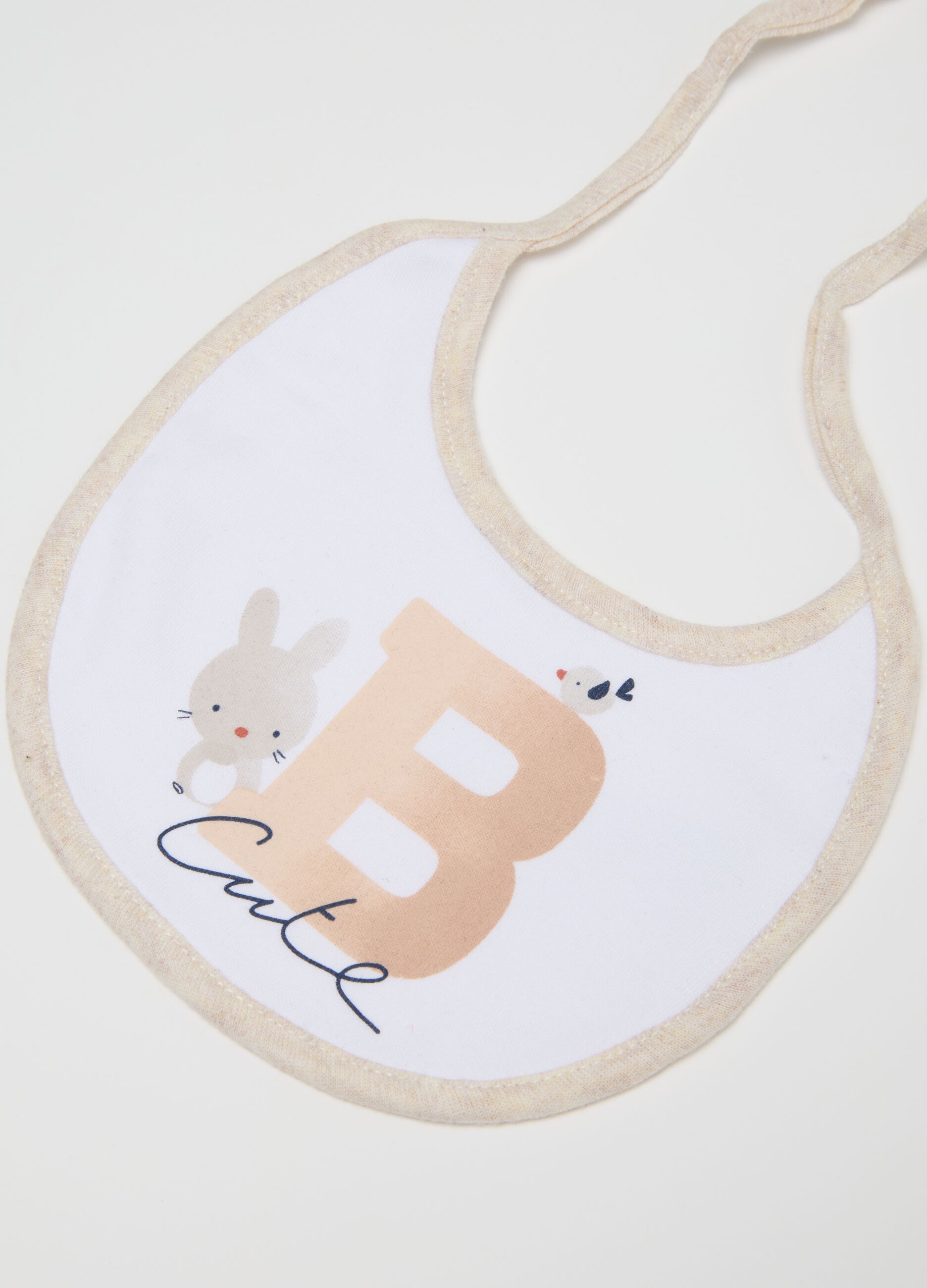 Pack of multicolour pure cotton baby bibs