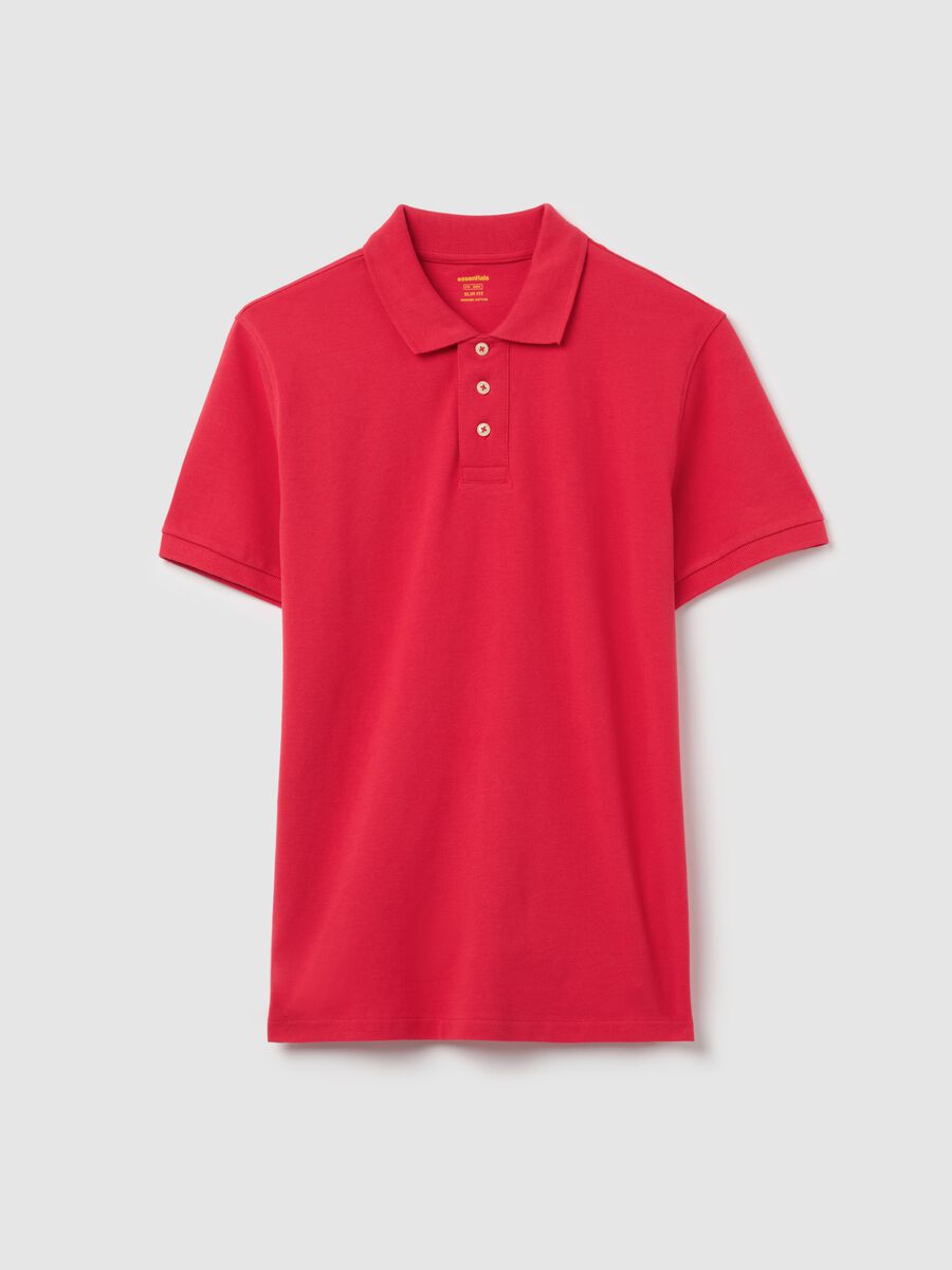 Slim-fit polo shirt in organic cotton_4