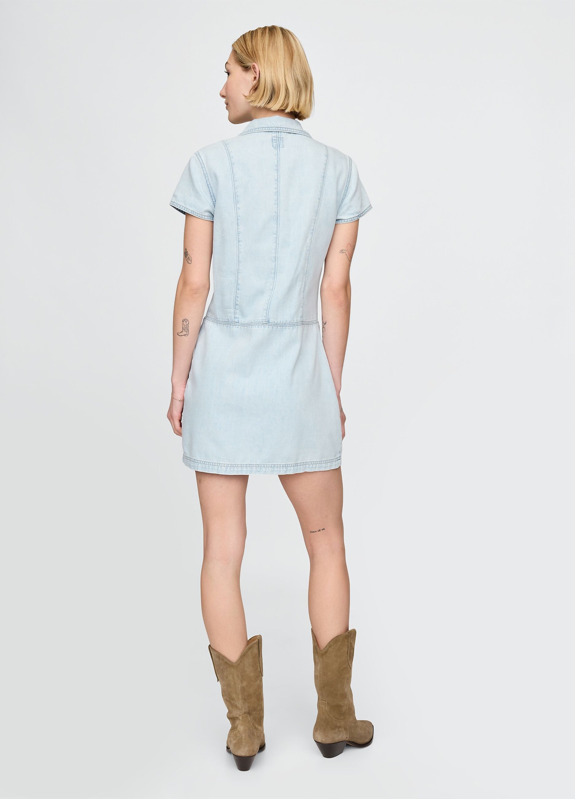 Gap light blue denim dress