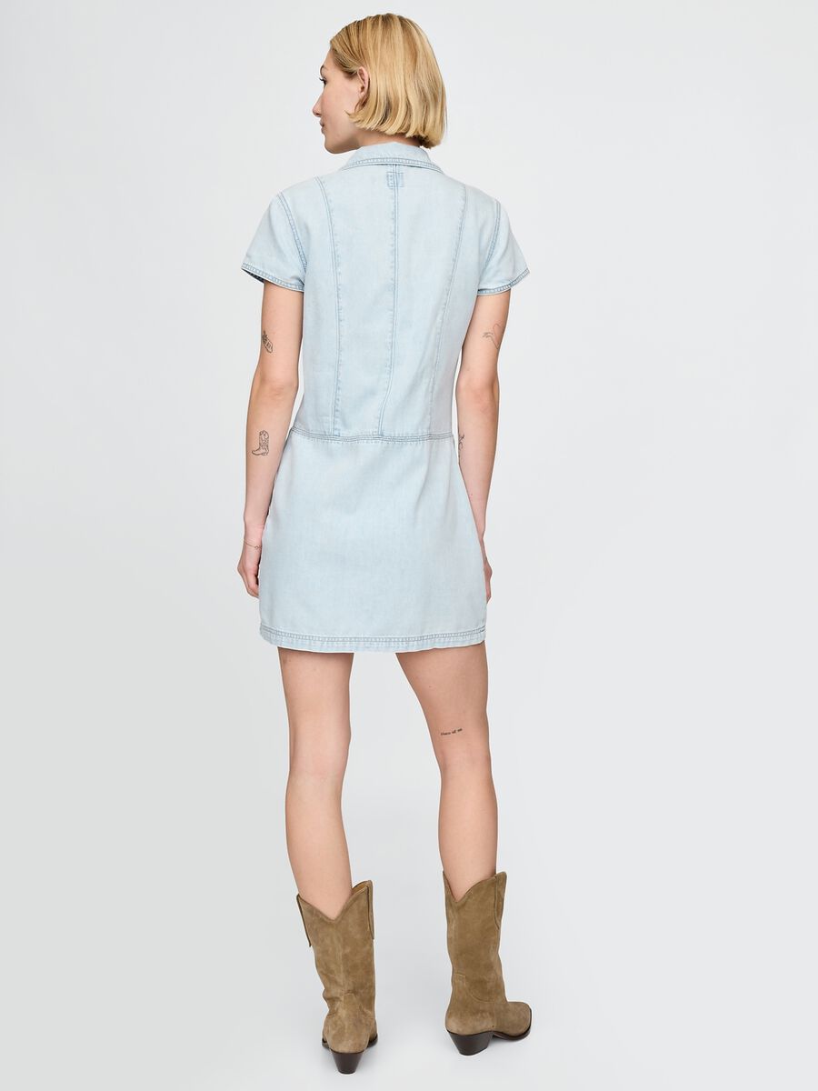 Abito in denim azzurro Gap_2