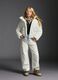 White Iconic Puffer Girls' Jacket with Hood_0