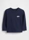 Long-sleeved Blue Cotton Shirt_0