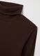 Brown Long-Sleeve Stretch Top_1