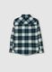 Shirt with check pattern in flannel_1