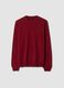 Red pure wool crew-neck jumper, regular fit_0