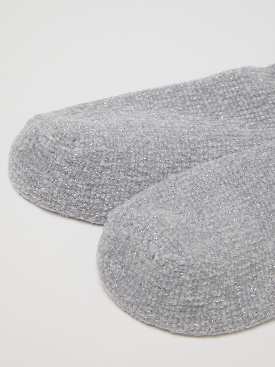 Grey Stretch Fabric Socks_2