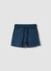 Blue pure cotton boys' regular fit shorts_0