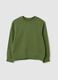 Children's Sweatshirt in Pure Green Cotton_0