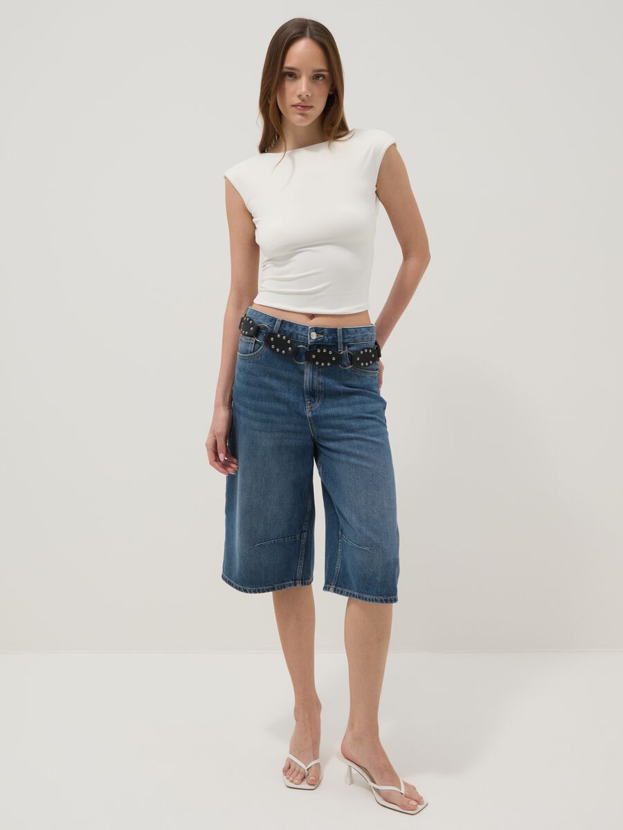 White stretch-fabric top_2