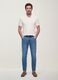 Blue slim-fit stretch cotton jeans_0