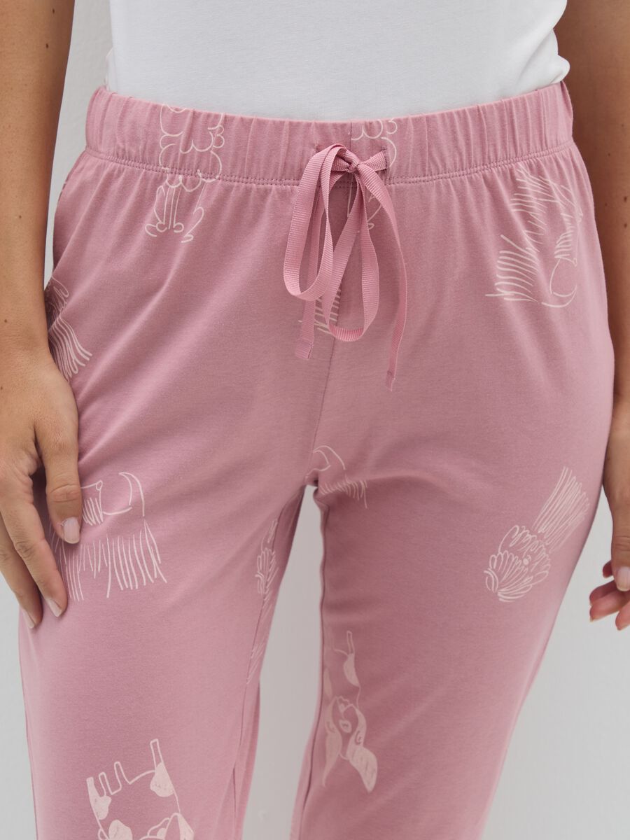 Pink cotton long-sleeved pyjamas_3