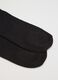 Black elastic bamboo long socks_2