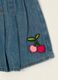 Baby Girls&rsquo; Pure Cotton Denim Skirt with Cherry Embroidery_1