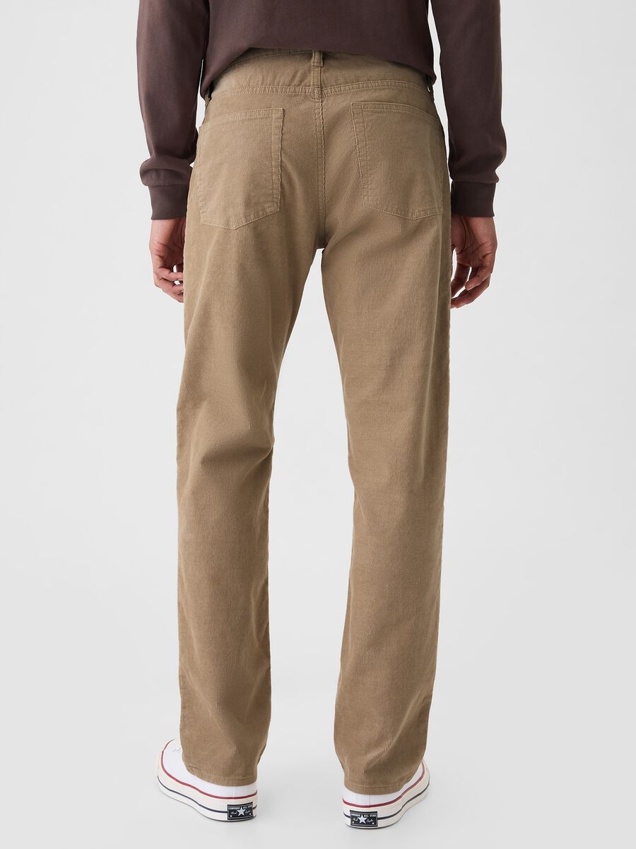 Pantalone straight fit in corduroy stretch_2