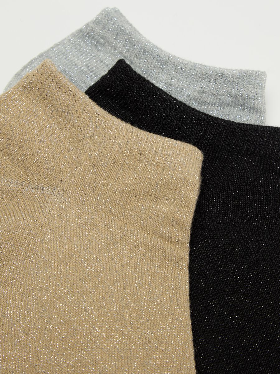 Seven-pair pack sneaker liners with lurex_2