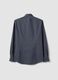 Camicia grigia slim fit con colletto classico easy iron_5