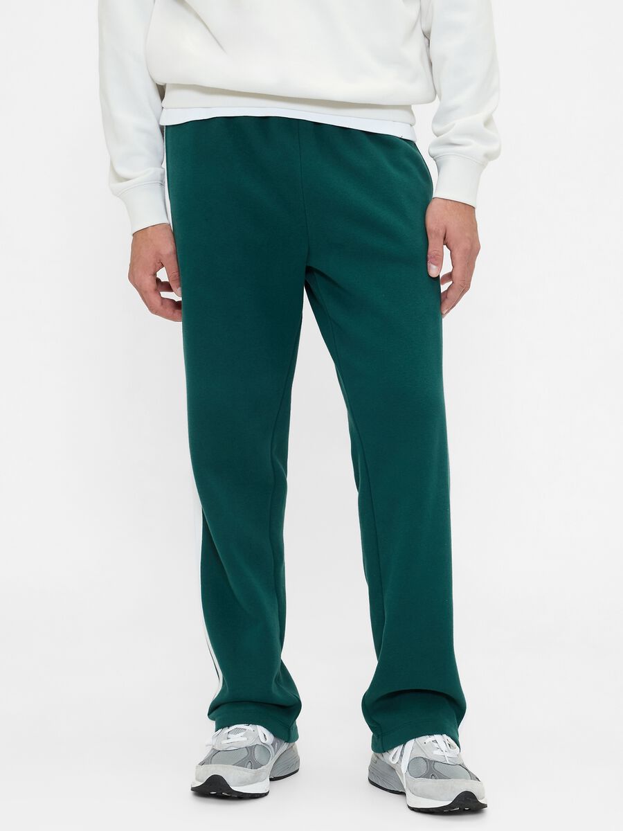 Pantaloni verdi in misto cotone_1