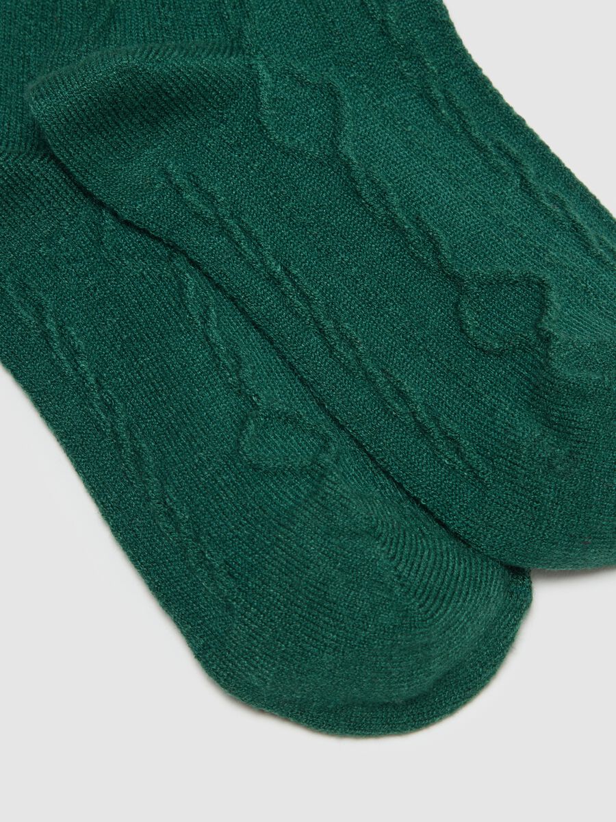 Bipack of multicolour girl's long cotton socks_1