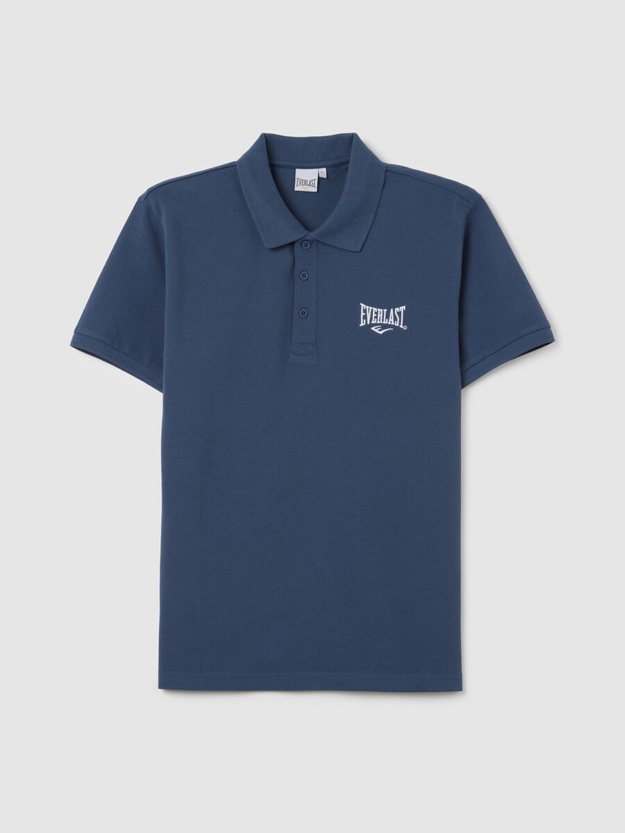 Everlast Blue Cotton Polo Shirt_4
