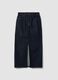 Blue midi skirt in pure cotton denim_4