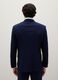 Slim fit blue stretch fabric blazer_3