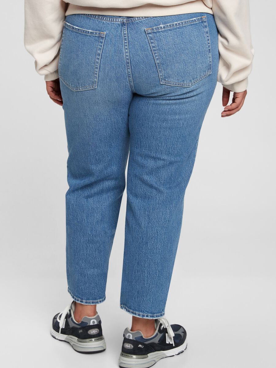 Jeans straight fit a vita alta_3