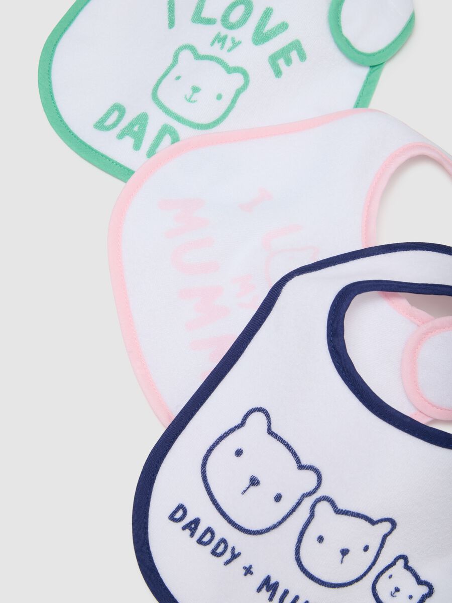 Multipack baby bibs set in multicolour cotton blend_1