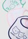 Multipack baby bibs set in multicolour cotton blend_1