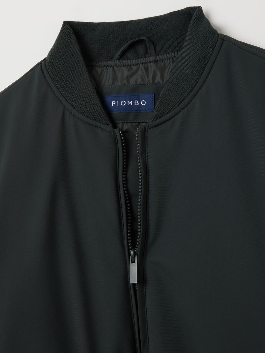 Bomber nero regular fit e zip_1