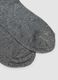 Calzini grigi in cotone organico elasticizzato con ricamo_2