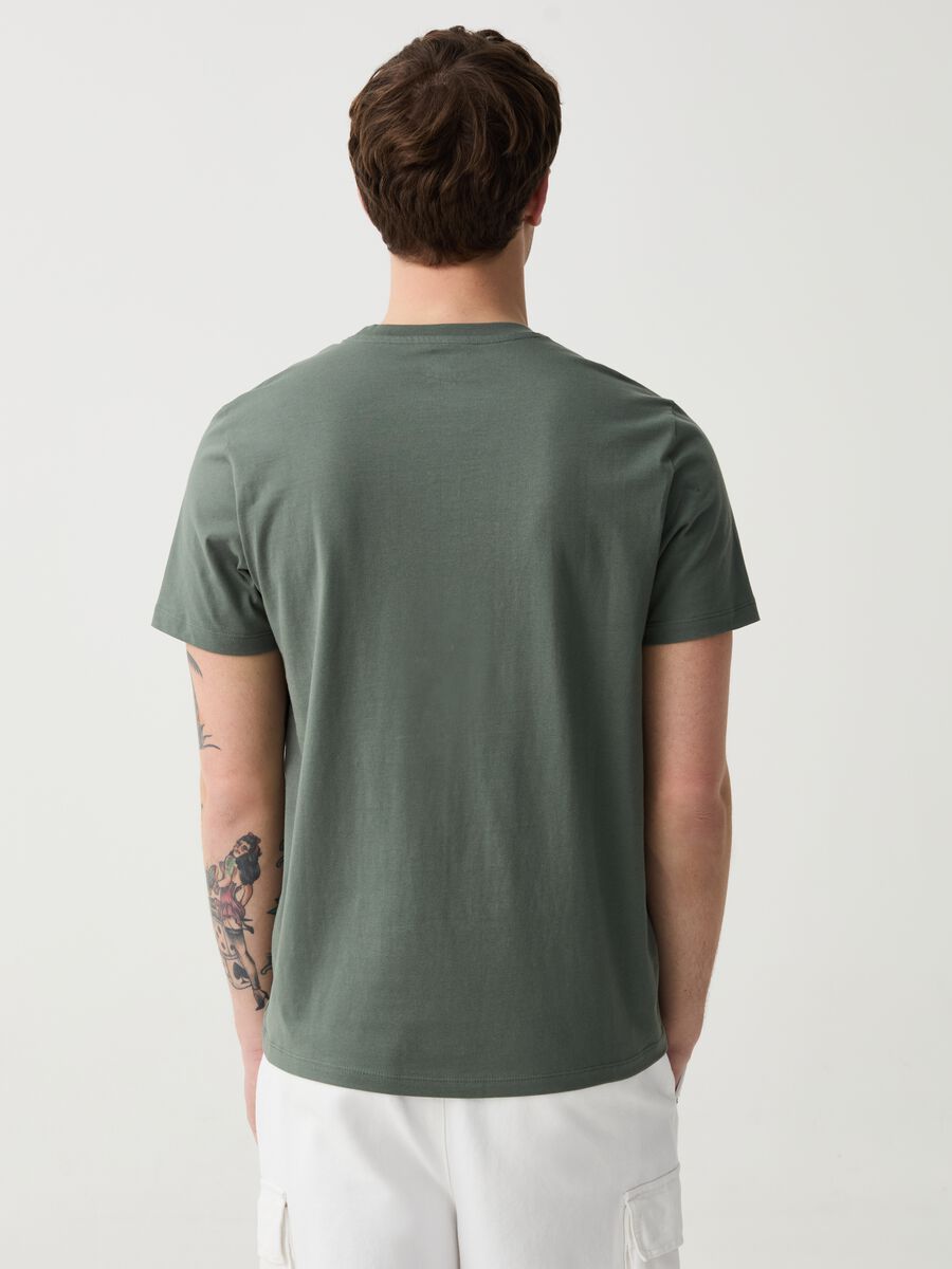 T-shirt in cotone bio con scollo rotondo_2