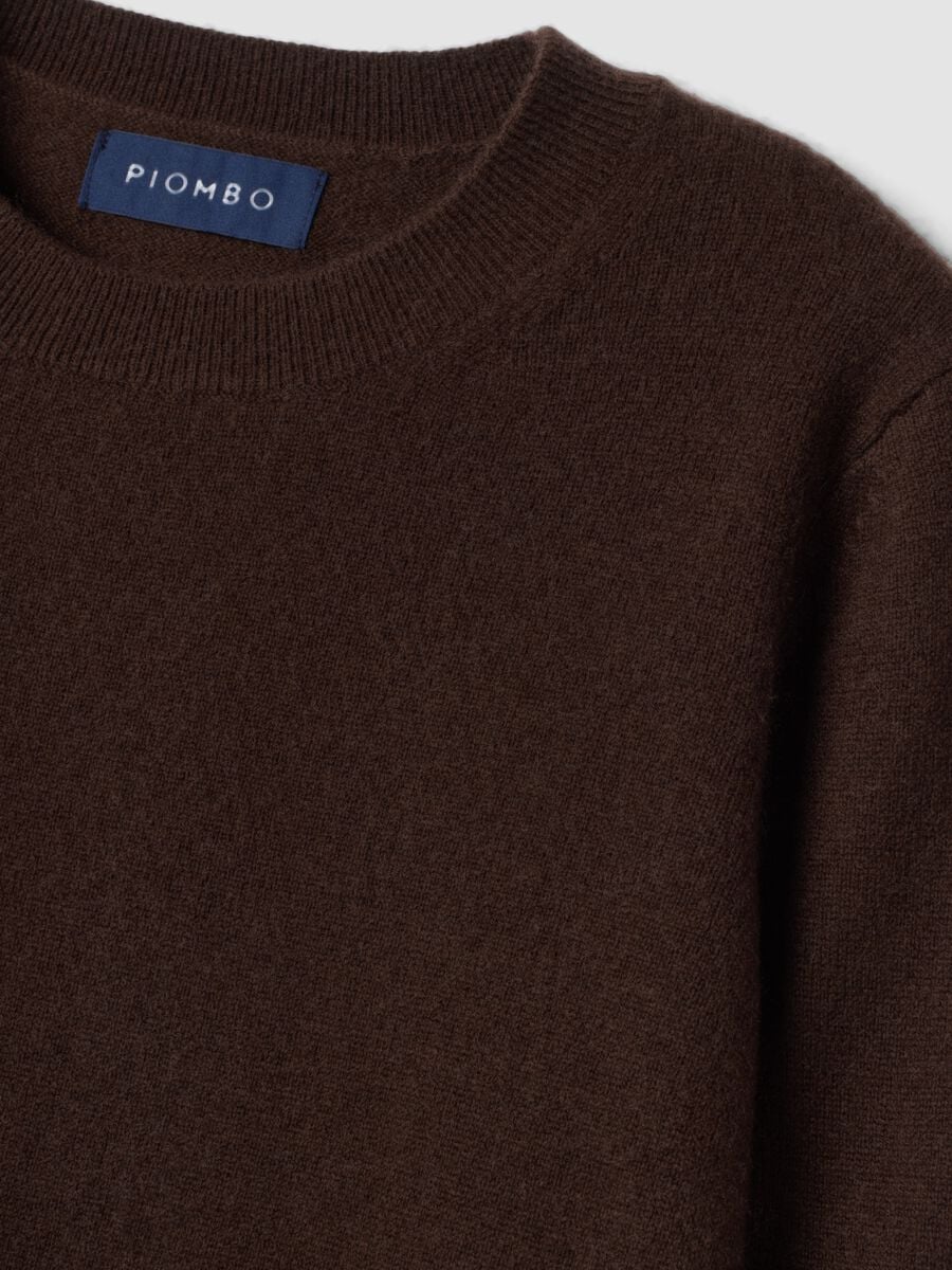 Brown pure cashmere crew-neck jumper_1