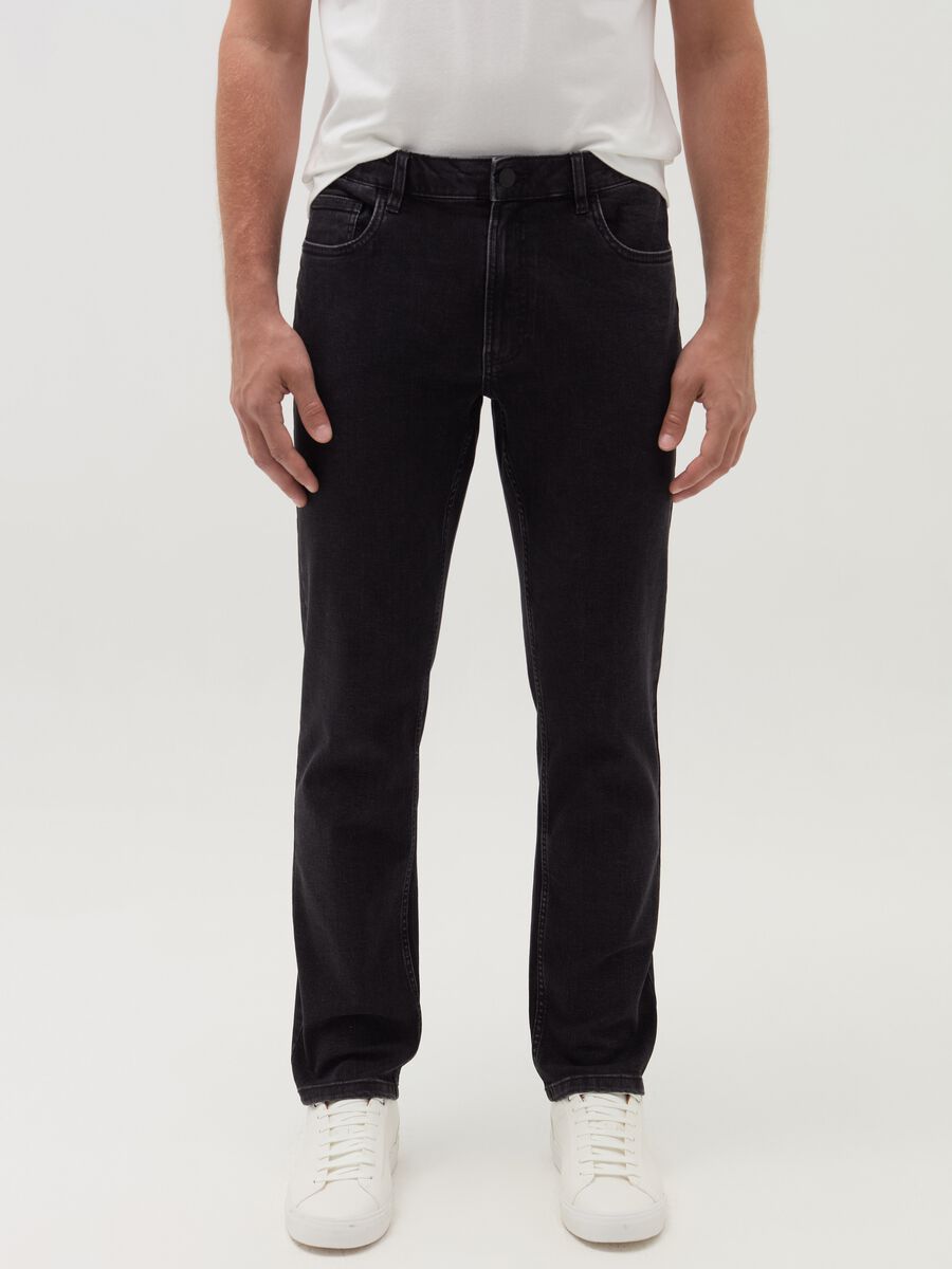 Jeans regular fit cinque tasche_1