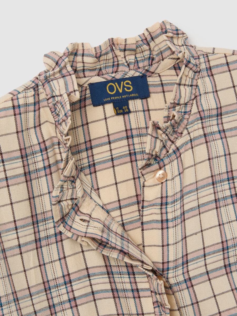 Relaxed Fit Multicolour Checked Flannel Shirt_5