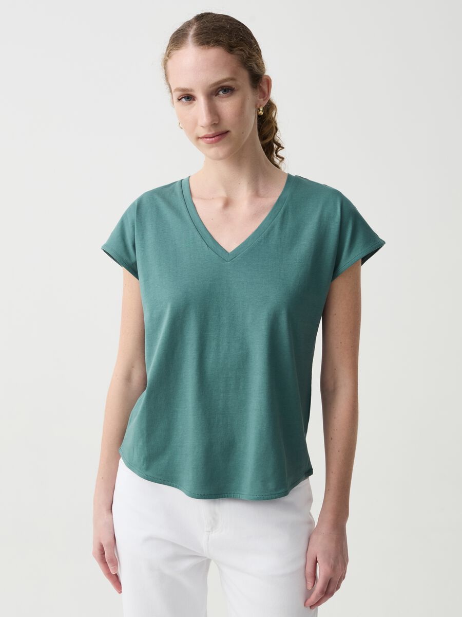 Organic cotton T-shirt with kimono sleeves_1