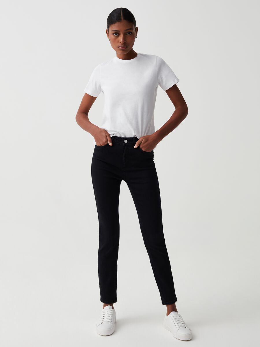 Skinny-fit stretch jeans with five pockets_0