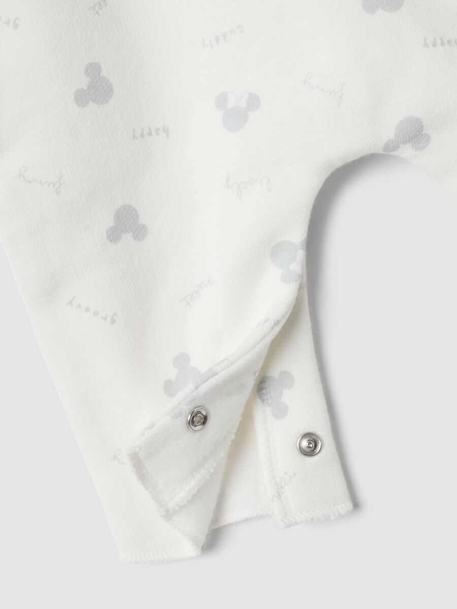 Tutina bianca in puro cotone organico con stampa Minnie_3