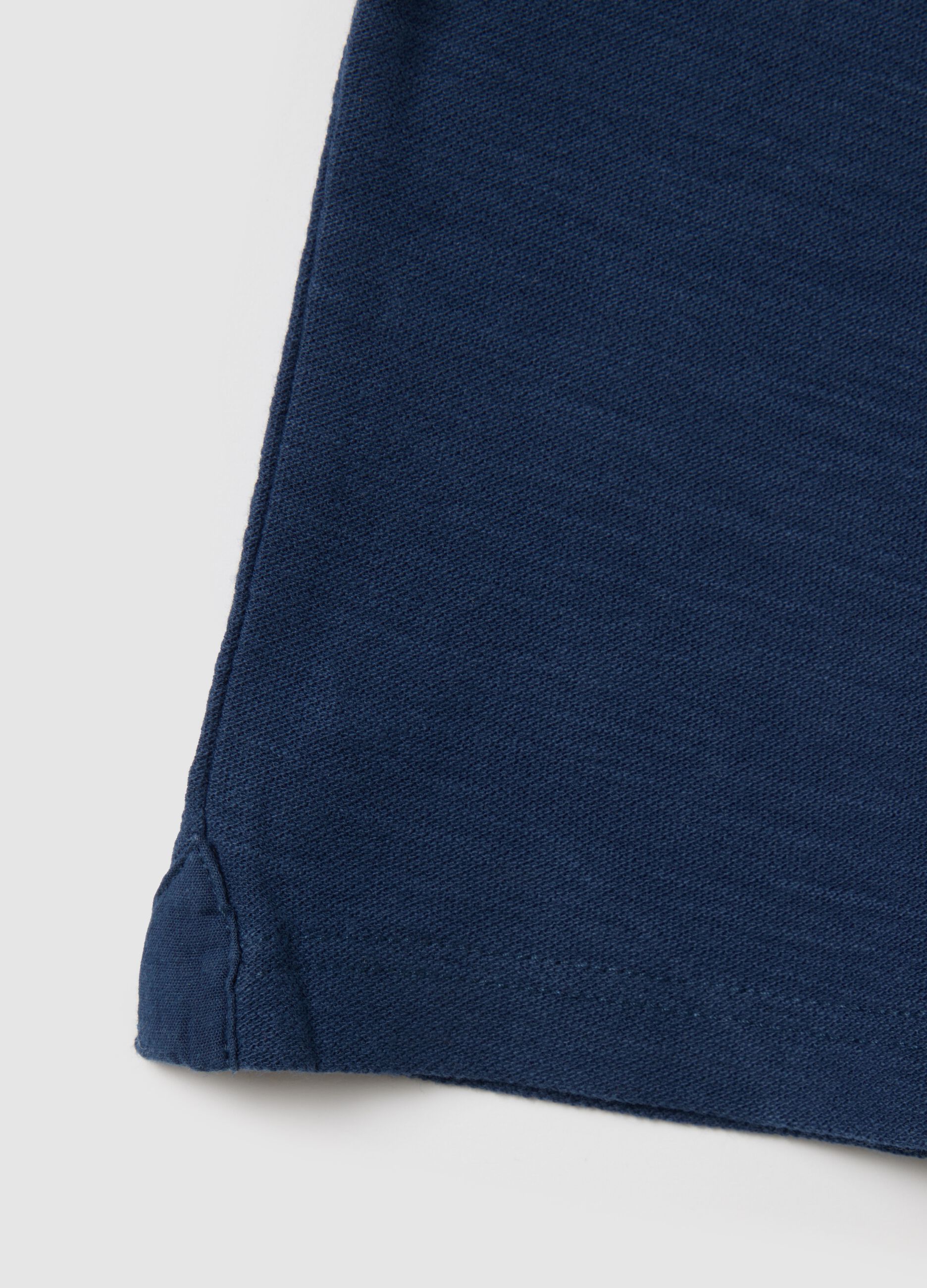 Children's T-shirt in pure blue cotton regular fit
