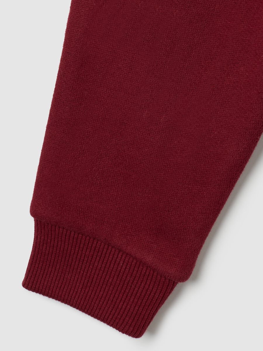 Children's red cotton trousers_3