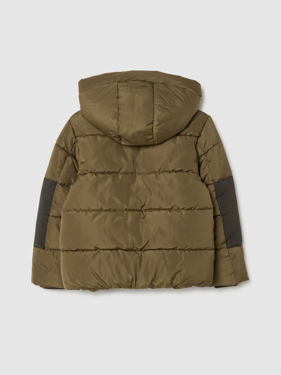 Brown padded jacket for children_1