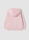 Light pink hooded sweatshirt in pure organic cotton_1