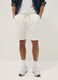 White pure cotton shorts with elasticated waist, regular fit_1