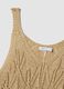 Beige open-knit viscose-blend top, regular fit_5