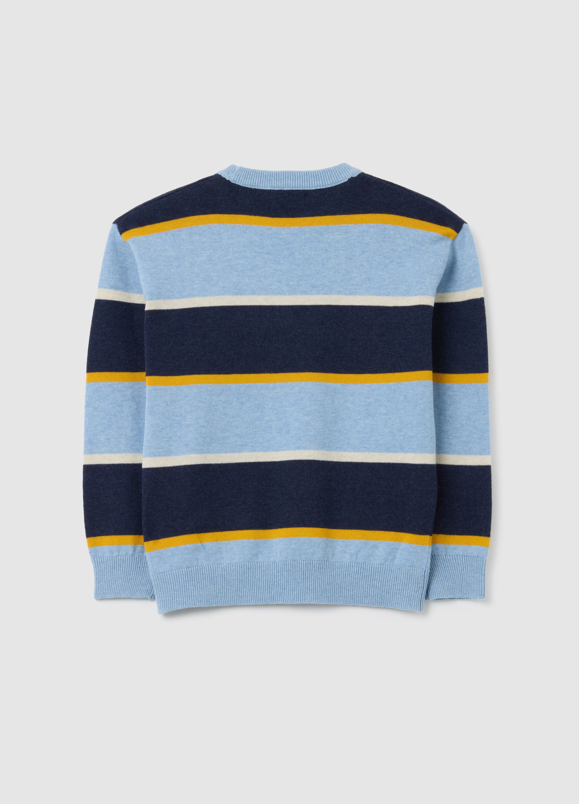 Children's jumper in pure multicolour cotton